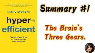 Hyper Efficient | Mithu Storoni | #1 Summary  | The Brain's Three Gears.