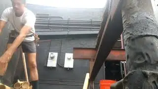 Bamboo Ben & SON building Ponche&rsquo; Tiki Bar in Annapolis Md with The Gears!