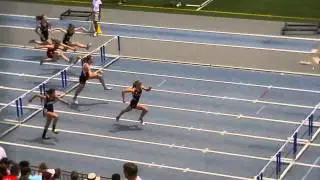 Leslie Taylor Winning 2012 State 100 Meter Hurdles