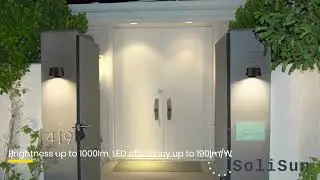 SoliSun Solar Wall Light with 4 Lighting Modes and Motion Sensor