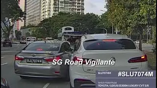 15jan2026 Kallang Road #SLU7074M lexus es300h cut queue and cut off #SKU7275L bmw x4