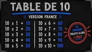 LA TABLE DE MULTIPLICATION PAR 10 (Apprendre en s&rsquo;amusant) - Version fran&ccedil;aise (Soixante-dix)