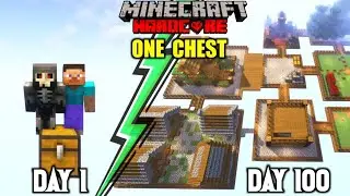 We Survived 100 Days In ONE CHEST Only World In Minecraft Hardcore | 100 Days | LordN Gaming