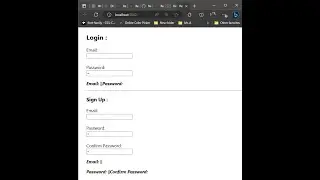 Simple Login And Sign up Form using react hooks