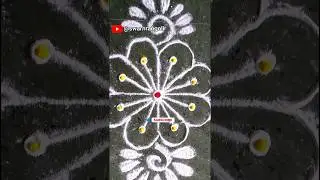 Simple Door Rangoli No 13 |  #shorts  #rangoli  #kolam #muggulu