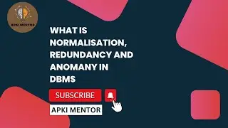 normalisation | Redudancy | insertion | deletion | updation anamolies