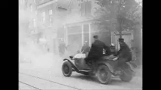 Brandweeroefening op het Waagplein, 1925