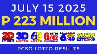 Lotto Result Today 9pm July 15 2025 PCSO