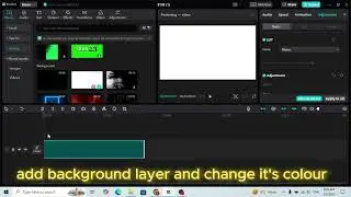 How to Add Solid Background Color Layer | Solid Background Layer | CapCut PC Tutorial