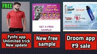 Fynfo 1st order unlimited free 🔥|| Droom ₹9 sale || New free sample