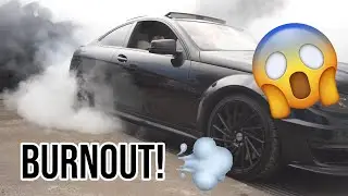 We did a BURNOUT in one week old Tyres - C63 BURNOUT