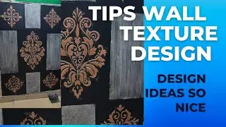 How to make your own rock effect wall decorate with a rich tapestry stencils wall texture