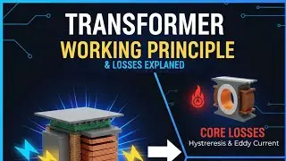 Transformer Working Principle & Losses Explained | Electrical Engineering Basics #transformer #viral