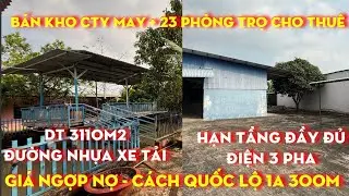Tập 192 b&aacute;n kho c&ocirc;ng ty may đầy đủ cơ sở hạ tầng v&agrave; d&atilde;i ph&ograve;ng trọ đang kinh doanh diện t&iacute;ch 3110m2