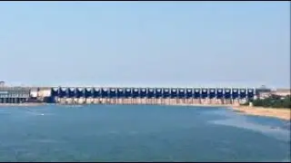 Almatti river and Dam in Karnataka on NH 50