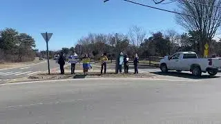 Rally in support of Ukraine on March 8, 2025 on Nantucket