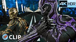 Black Panther vs Killmonger - Final Fight Scene | Black Panther (2018) IMAX 4K HDR Movie Clip