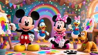 🎨 Painting & Coloring Fun at Mickey&rsquo;s Clubhouse 🖌️ | Kids Art, Fun & Learning Adventure🎨🖌️