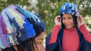 Crochet Beanie from Yarn Scraps | HOW TO CROCHET