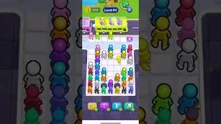 Bus Jam Level 64 Walkthrough Tutorial #busjam #busjamgame #busjamlevel