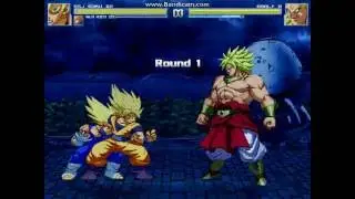 Mugen : SSJ Goku Z2 & Majin Vegeta Z2 vs Broly Boss