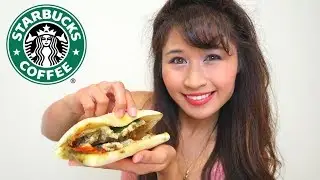 Пробуем еду из Starbucks! Куриный панини из Starbucks на обед! Обзор еды из Starbucks!