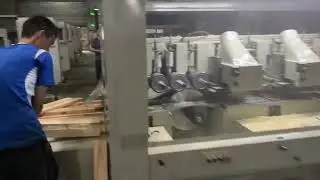 Vokeneo planner with sawing machine（Four side moulder with multi-blade rip saw machine）