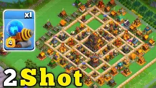 2 Shot Max Capital Peak With Sparky in Clan Capital