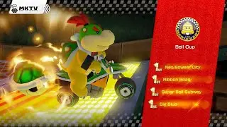 Mario Kart 8 Deluxe - Bell Cup 150cc Bowser Jr Gameplay