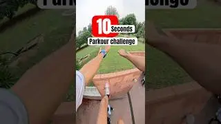 10 seconds parkour challenge in lotus temple #parkour #challenge #lotustemple #shorts