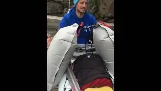 How to keep the kayak upright whilst we sleep