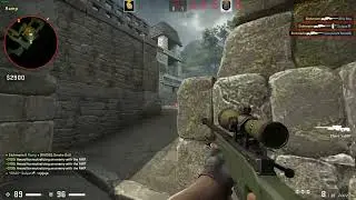 AWP clutch 1v4 with 3 shots