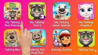 My Talking Tom Friends, My Talking Tom 2, My Talking Hank, Talking Ben, Sunway Surfer Family Fun!​