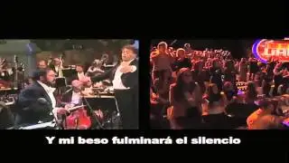 Luciano Pavarotti - Sislena Caparrosa ( El Gigante y la Peque&ntilde;a ) NESSUN DORMA.