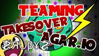 Agar.io teaming with the ruby clan! #UncutGameplay