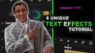 5 Unique Text Effects Like Ae In Alight Motion (+preset) || #viraltext #aeliketext #texteffects #fyp