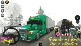Internet Devices Delivery 🚚🛣️ Snowfalls on road 🛣️ Truck Simulator Ultimate 🚒🚧