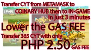CYT Transfer - Metamask to Coinary Hub to In-Game Dragonary in just 3 minutes