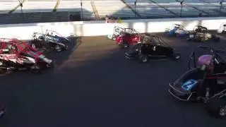 2016 Brickyard Lap of Legends Line Up (video by Butch Lamb for USAC25)