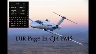 DIR Direct Page in CJ4 FMS  