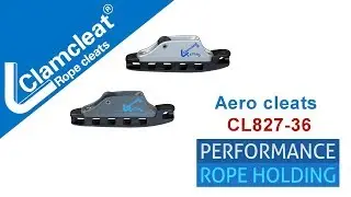 Aero Cleat Range CL827-36-36AN -Racing Junior with roller fairlead | Clamcleats Ltd