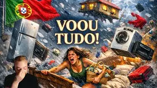 👉 Casa de brasileira voa no meio da tempestade em Portugal 😱 Veja!