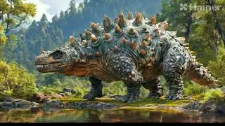 Ankylosaurus bosque lago ia dino world