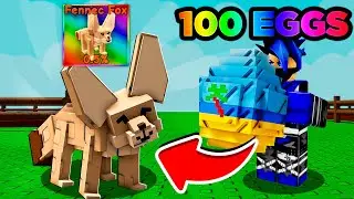 I OPENED 100 OASIS EGGS UNTIL I GOT THE NEW FENNEC FOX PET IN GROW A GARDEN!