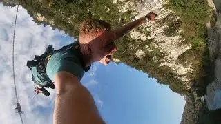 Банджи-джампинг 207 м Скайпарк Сочи 2021 г. Bungy 207 m Skypark Sochi 2021.