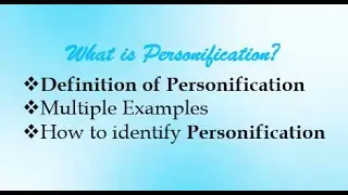 What is Personification | Definition, Examples & Identification | Urdu,Hindi