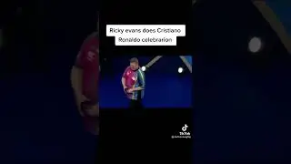 Ricky evans does Cristiano Ronaldo celebration