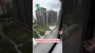 Magnetic blinds ⚡ sealed between glass 🪟 &mdash; clean, durable & smart 💡#chinafactory#windowsinstallation