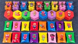 Pinkfong Slime Rainbow💖 Bebefinn Galaxy Slime Mix! ASMR with Hogi & Jeni 🌈
