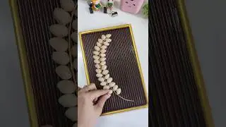 Pista Shell Wall Decor😍 #shorts #diy #homedecor #craft #subscribe #youtubeshorts